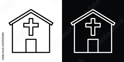 Bild auf Leinwand Church icon