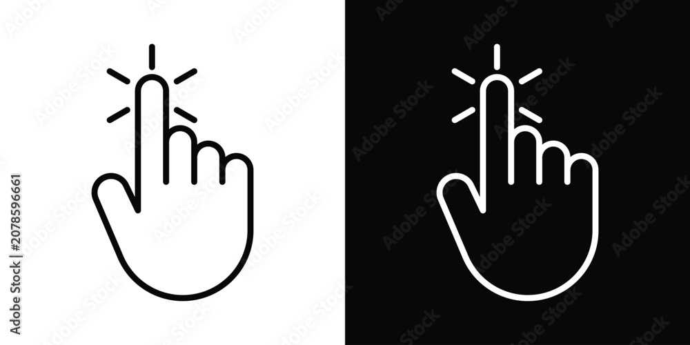 Fototapeta premium Click Hand icon