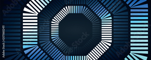 фотографія Abstract background with overlapping glowing broken lines decoration