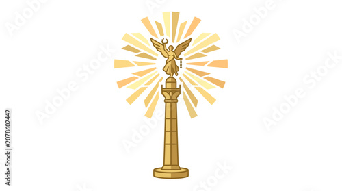 Golden Angel of Independence Monument Icon