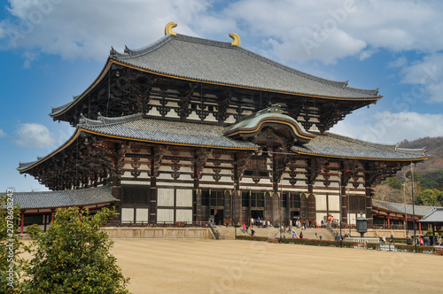 Tableau sur toile Todai-ji Temple Great Buddha Hall, Nara Japan