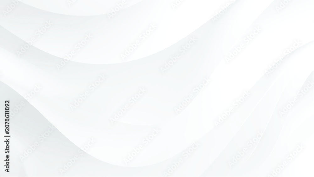 Obraz premium abstract white layered wave background with smooth paper cut curves, elegant minimal flowing 3d design backdrop texture