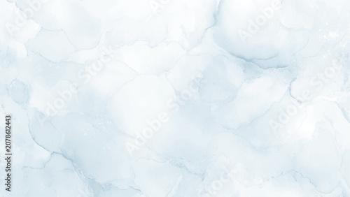 Quadro em tela light blue and white abstract watercolor texture with soft cloudlike patterns bl