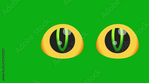 eyes feline vertical slit green snake monster glare premium stock asset element for professional video creators. this specialized graphic layer is optimized perfectly for overlay