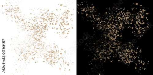 Obraz na plátně Professional Dust Dispersion Photoshop Overlay PNG for Realistic Composite and C