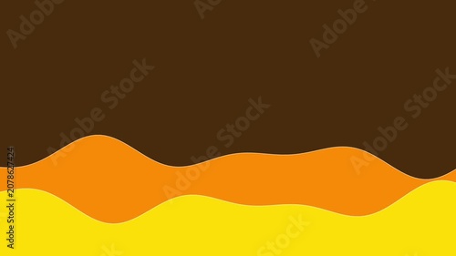 Wave Line Orange Brown Two Lines Rising Audio Sound Waveform Seamless Loop - Black Background Screen Blend Overlay