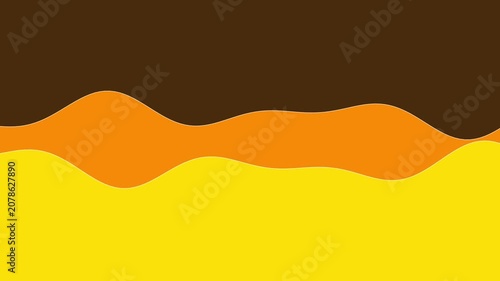 Wave Line Orange Brown Two Lines Falling Audio Sound Waveform Seamless Loop - Black Background Screen Blend Overlay