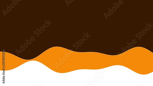 Wave Line Orange Brown Two Lines Fast Rising Audio Sound Waveform Seamless Loop - Black Background Screen Blend Overlay