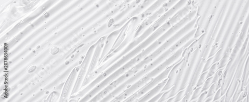 Texture background of transparent body cosmetics.