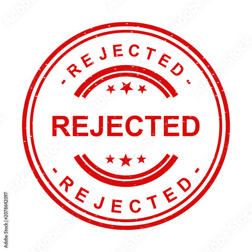 Foto When Your Request Gets Rejected All Possible Ways How to Handle It isolated on t