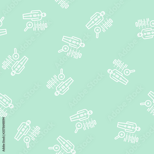 Fotografía human health examination endocrinology vector line seamless pattern human health