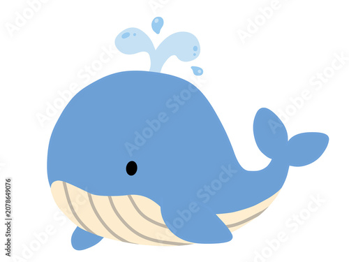 かわいいクジラのイラスト