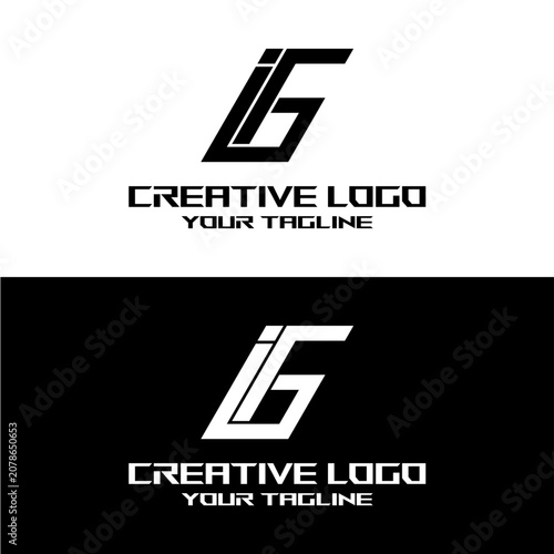 creative letter logo ig design vector
