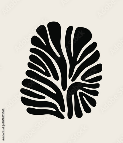 abstract black visual silhouette fluidity