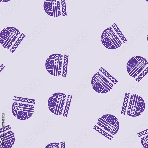 Billede på lærred soil percolation hydrogeologist vector glyph seamless pattern soil percolation h