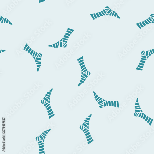Obraz na płótnie bandaged foot fracture injury vector glyph seamless pattern bandaged foot fractu