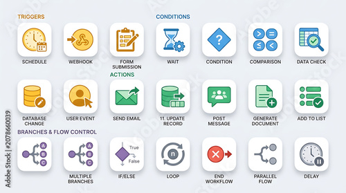 The RJ_3VCBY6_VF illustration showcases various workflow actions and conditions.