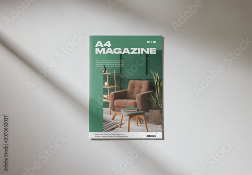 Mockup Of Customized A4 Magazine