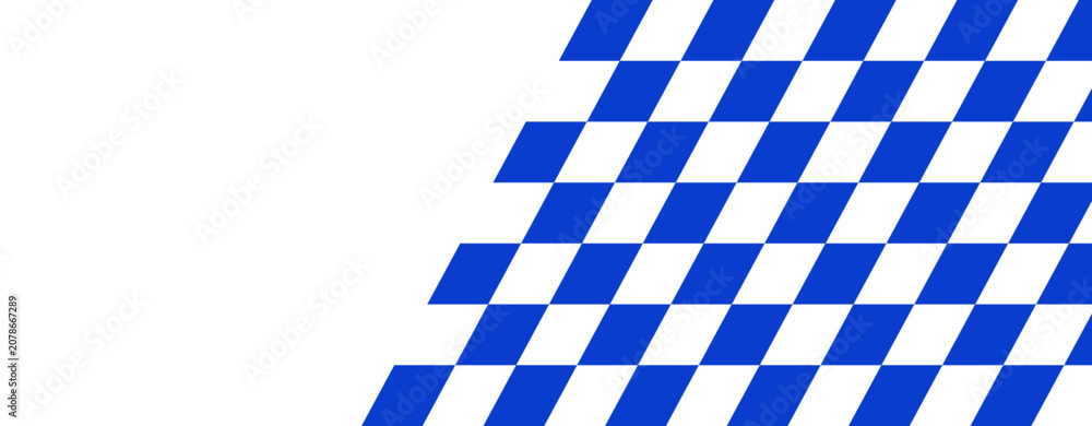 Obraz premium Blue and white checkered pattern background.