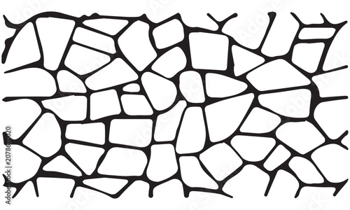 Abstract Hexagon Mosaic Seamless Vector Background with Stone Texture Geometric Pattern for Wallpaper Wall Surface Tile Decoration and Modern Architectural Design