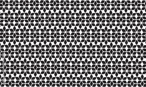 Seamless Geometric Dot Pattern Vector Background with Monochrome Circular Ornament Texture for Wallpaper Textile Fabric Fashion and Decorative Surface Design