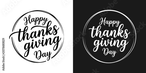 Happy thanksgiving day greeting cards and invitations