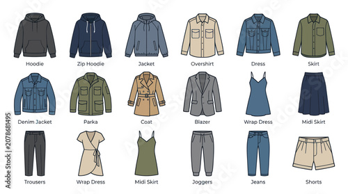 Fotografía Variety of Casual Clothing for Women.