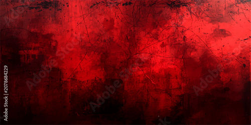 Tableau sur toile Textured background, a grungy, abstract, and distressed red surface, evoking a sense of intensity and raw emotion