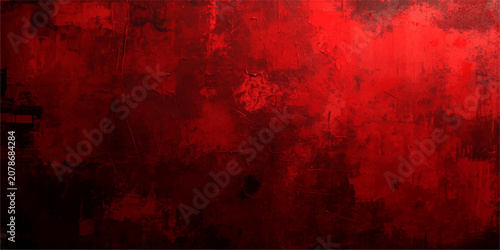Tableau sur toile Crimson abstract textured background, deep red hues, rich, moody, distressed
