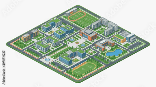 Foto Urban Neighborhood Community Plan Layout.