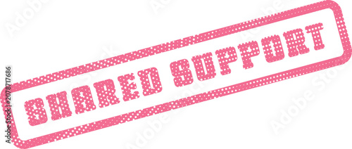 Schilderij op canvas A compelling pink distressed stamp creatively illustrates the vital importance o