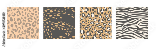 Photography Seamless leopard print pattern with bold spots, exotic animal skin texture, simple vector cheetah spot design, wild cat abstract backgrounds