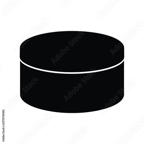 Cookies Tin Food Container Solid Silhouette Icon Design Collection