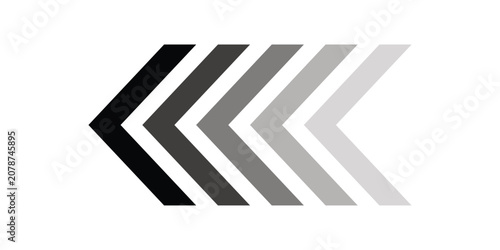 Left arrow on white background. direction arrow icon motion, Left arrow sign animation concept. Left business arrow