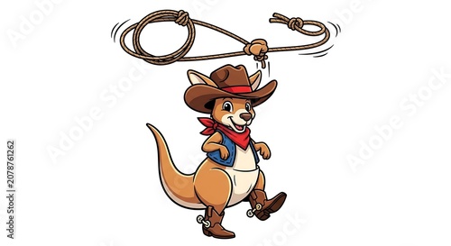 Cute cartoon boy riding bicycle with dog.