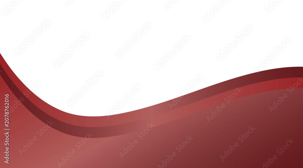 Fotografía Red wave banner vector template