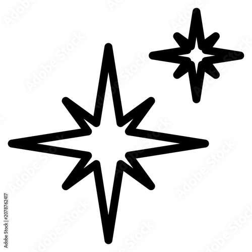 Star icon. Star vector collection. Modern simple stars. Vector illustration.