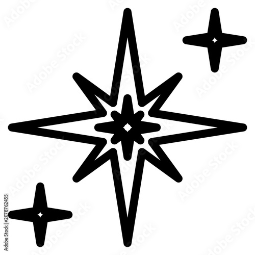 Star icon. Star vector collection. Modern simple stars. Vector illustration.