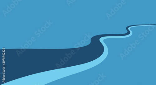 Ocean Flow Vector Illustration