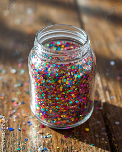 Glitter Jar, Colorful Glitter, Craft Supplies, DIY Crafts, Arts and Crafts, Sensory Activities, Sensory Play, Decorative Jar, Glitter Bottle, Kids Crafts, Creative Projects, DIY Decor, Handmade Crafts