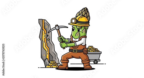 Construction worker operating heavy machinery.