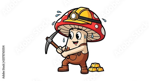 Cartoon character wearing colorful striped hat and scarf.