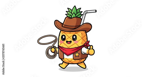 Cartoon gnome character with pointed hat and beard.