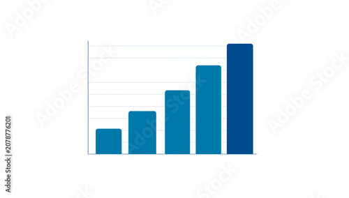 Blue bars on a graph.