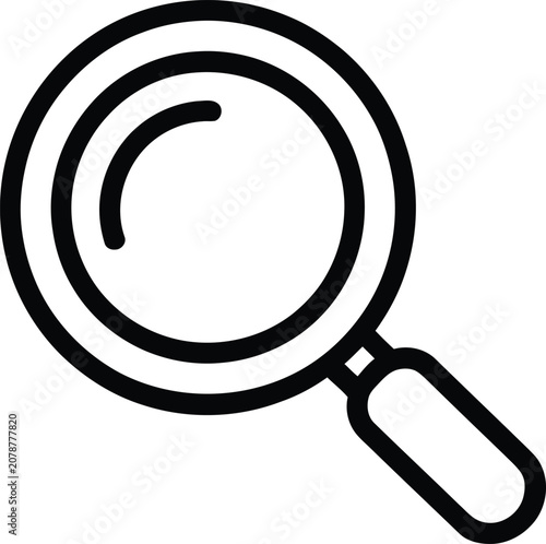 Fotografie Magnifying glass helps to examine the small details on important documents during a professional analysis
