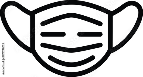 Cuadro en lienzo Medical mask protects the health of individuals by providing a barrier against various airborne pollutants