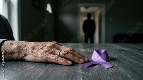 Purple Ribbon Support