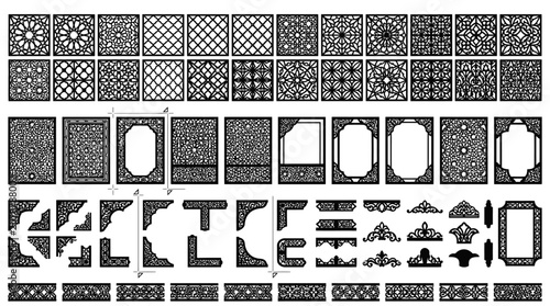 Collection of various shapes and patterns.