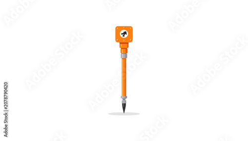 Tableau sur toile Mechanical pencil with orange body.