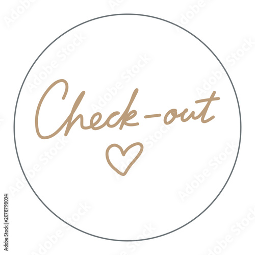 vector illustration of a hand made text for hotel